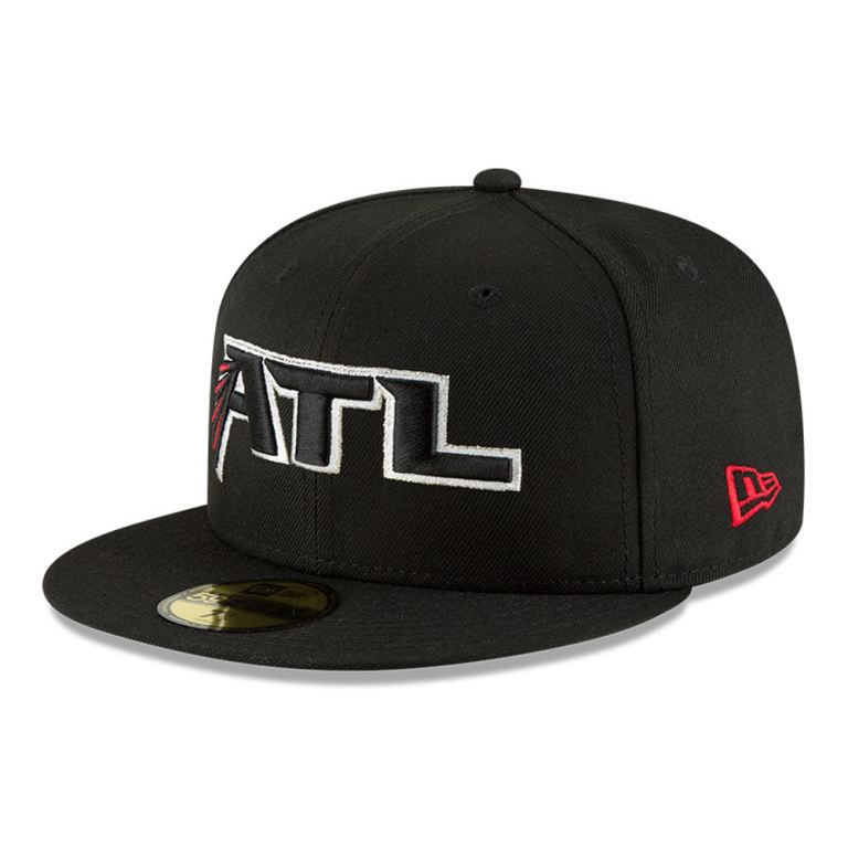 Gorras New Era 59fifty Negros - Atlanta Falcons 31467JDLC